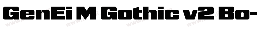 GenEi M Gothic v2 Bo字体转换